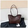 2026 Bolso Tote Casual Nuevo con Textura Simple, Bolso de Gran Capacidad Moderno y Tendencia, Bolso de Hombro para Mujer Color Sólido Personalizado
