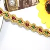 Fabricante de Dinero al por Mayor Encaje Colorido Nuevo Multicolor Filigrana Dorada y Plateada Encaje Accesorios para Ropa Accesorios Encaje Dorado
