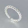 S925 Sterling Silver Wrinkle Candy Paper Ring Design Sense Niche Luxury Ring Anel de Abertura Anel de Dedo Ajustável