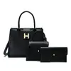 Popular Bolso de Hombro Versátil de Invierno, Bolso de Mano, Bolso Cruzado, Nuevo Set de Moda de Múltiples Piezas, Bolso Grande Tejido