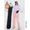 Aluguéis Populares de Estações de Esqui: Calças de Caminhada Tamanho Grande para Prancha Simples e Dupla para Homens, Calças de Esqui Outdoor Espessas e Forradas com Lã, Calças de Neve para Casal