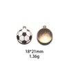 Acessórios de Futebol de Liga da Copa do Mundo de Liga de Zinco Acessórios de Joias de Esmalte DIY Chaveiro Transfronteiriço Pingente de Bolsa