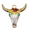 Transfronterizo 125 Goteo de aceite Fantasma de Halloween Calavera Murciélago Muerte Colgante DIY Pulsera Llavero Colgante de Joyería
