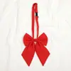 Corbata pequeña para estudiante de color sólido estilo japonés coreano, negro, rojo vino, para hombre y mujer, uniforme, pajarita, flor para solapa de traje, Ins