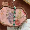 Ágata Natural Nuevo Pulsera de Calcedonia China para Mujer Lujo Ligero Nicho Exquisito Hermoso Pulsera Sensación Fría Alto Valor de Belleza Mayoreo