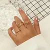 Anel Minimalista de Moda Estilo Cool para Mulheres, Tendência de Luxo Leve Design de Nicho, Anel de Dedo Indicador Aberto Fashionável e Único