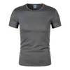 Camiseta de Baloncesto Transpirable de Malla para Hombre, Casual de Verano, Cuello Redondo, Manga Corta, Color Sólido, Secado Rápido