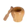 Prensa de Ajo al por Mayor del Fabricante, Machacador de Ajo, Pelador de Ajo, Cuchara para Ajo, Cuenco para Ajo, Machacador de Ajo Manual de Madera Maciza para Uso Doméstico