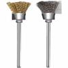 Mini cepillo de alambre eléctrico para pulir y afilar, de acero inoxidable de 13 x 3 mm, con mango de 3,0 mm.