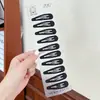 Clip de Cabello Bb Negro Mate Transparente Estilo Coreano Accesorio para el Cabello Pasador, Paquete de 10 Clips de Cabello Bb para Flequillo