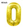 Novo Balão Digital Grande de 40 polegadas Versão Americana 0-9 Imitação de Alumínio Americano Balão para Arranjo de Festa de Aniversário Festa de Balões