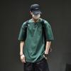Playera pesada americana retro cool 280g manga corta algodón para hombre verano marca de moda talla extra media manga ropa de hombre