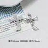 Gótico Retrô Coração Irregular Cruz Prata Antiga Coleção Pingente DIY Pulseira Feita à Mão Colar Pingente Acessórios Material