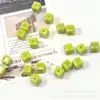 Cuentas Cerámicas Cuadradas Accesorios para Joyería DIY de Cuentas Cerámicas Cuadradas Brillantes Esmaltadas Brillantes