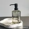 Botella de Vidrio con Rayas Verticales para Gel Antibacterial, Botella Tipo Prensa para Champú, Dispensador de Jabón, Botella Dispensadora de Loción de Gran Capacidad para Hotel Club