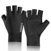 Guantes de verano y primavera de seda de hielo fino para hombre y mujer, para deportes al aire libre, para montar, pescar, antideslizantes, resistentes al desgaste, de medio dedo, con protección solar