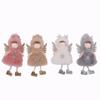 Nuevo colgante de ángel de peluche con alas de cornamenta de dibujos animados de Mingguan, accesorio para árbol de Navidad.