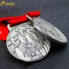 Medalhas de Metal Foscas Personalizadas para Jogos Esportivos, Competições de Maratona, Medalhas de Ouro, Prata e Bronze, Competições de Eventos