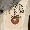 Colar Longo com Franjas Étnicas Boêmio Feminino Novo Estilo Chinês Retro Corrente para Pendurar no Pescoço Acessórios de Design de Nicho
