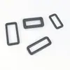 Atacado do Fabricante Acessórios para Bagagem Liga de Zinco Preto Eletroforético Fivela Plana Retangular Sem Costura Fivela de Hardware para Alça de Ombro