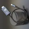 Cable de Proyección Cruzado de 2m Tipo-C a HDMI, Cable de Pantalla de Proyección de Teléfono Móvil a Computadora, Cable Adaptador 4K
