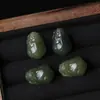 Contas Espaçadoras de Jade Hetian Natural Acessórios de Pingente Pulseira DIY Colar Joias Contas Redondas em Forma de Nuvem Acessórios de Joias Contas