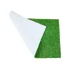 Alfombra de Césped Artificial Blanca y No Desprendible para Porches Interiores, Esterilla de Plástico Artificial Falso Césped Aislante Térmico para Puestos de Frutas