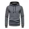 2024 Comercio Exterior Talla Europea Sudadera Casual de Punto Jacquard para Hombre Sudadera con Capucha Manga Larga Cuadros Acolchados Tela de Algodón