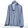 Ropa de Protección Solar para Hombres y Mujeres, Ropa de Piel de Seda de Hielo Anti-UV, Transpirable de Verano para Deportes al Aire Libre para Hombres, Absorción de Sudor, Protector Solar para Viajes