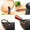 Olla de Hierro Forjado Hecha a Mano Estilo Antiguo Cocina Universal para Estufa de Cocina Hogar Antiadherente Sin Recubrimiento Wok Transfronterizo