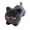 Almofada Grande de Gato Preto Boneca Grande Boneca Almofada Meninos e Meninas Dormindo Boneca Longa Brinquedo de Pelúcia com Pernas de Clipe