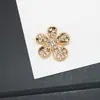 Flor de Cinco Pétalos Totalmente Diamantada Accesorios de Aleación DIY Pegatinas para Funda de Teléfono Accesorios Hechos a Mano DIY Dijes para Zapatos Materiales para Accesorios de Cabello Accesorios