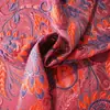 Tela jacquard de poliéster clásica teñida en hilo de nuevo estilo con cinco adornos florales para cheongsams, vestidos de mujer estilo chino, trajes de actuación y faldas