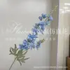 Flor Artificial Narciso 2 Ramas Delphinium Flor de Boda Decoración Flor Falsa Flor Artificial Violeta Delphinium