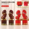 Estilo Chinês Criativo Ano do Cavalo Divertido Alívio de Estresse Rotativo Decoração de Casa de Alto Padrão Nicho Decoração de Mesa de Escritório