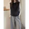 Nuevo Estilo Otoño/Invierno 2026 Chaleco 100% Lana para Mujer, Versión Coreana, Suéter de Cachemira Color Sólido, Chaleco Base de Punto Versátil