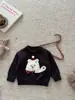Suéter de punto con patrón de felpa tridimensional estilo coreano para niños, nuevo suéter de otoño e invierno para bebé, jersey versátil para bebés niños