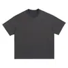 Roupas Masculinas Transfronteiriças 380g Marca da Moda Ins Camiseta Pesada Algodão Puro Gola Redonda Solta Estilo Europeu Manga Curta Tamanho Grande Oversize