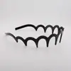 Diadema de Estilo Coreano Accesorio para el Cabello con Dientes, Diadema Fija de Corona Alta Ondulada, Pasador Simple para Lavado de Cara y Maquillaje