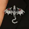 Pulseira Tecida à Mão com Dragão de Esmalte Vintage de Nicho Pulseira de Dragão Cravejada com Diamantes Transfronteiriça Europeia e Americana Joia Versátil Personalizada para Homens