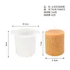 Serie Xiongwei DIY Repujada Molde de Silicona Cilíndrico Molde de Silicona Rombo Girasol Panal Engranaje Bucle de Lana