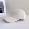 Gorra de Béisbol de Tela Simple de Color Sólido de Cinco Paneles, Modelo Nuevo 2026 para Mujer, Sombrero de Sol Casual Versátil de Primavera Que Hace que la Cara se Vea Más Pequeña