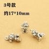 Xizang plata retro colgante gordito accesorios pulsera de cristal diy hechos a mano accesorios con cuentas loto con cuentas con accesorios con cuentas