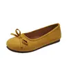 Zapatos de ballet vintage con lazo de cuero genuino para mujer, nuevo estilo otoño 2026, zapatos planos bajos para combinar con faldas, zapatos de abuela