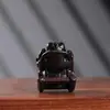 Talla de Madera de Águila Sueños Cumplidos Sapo Comiendo Carne de Cisne Adornos Creativos Decoraciones de Mesa Portátiles Decoraciones para el Hogar