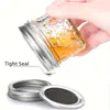 Amazon 100ml Jarra de Vidro Diamante Caviar Pote para Salada Geleia 4oz Pote Mason Selado Conjunto Transfronteiriço
