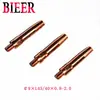 Bieer Atacado Pontas Condutoras de Cobre-Zircônio Cromado para Soldagem e Perfuração Automática, Diâmetro 9mm X M6 X L45/L40, Compra em Lote Preferencial