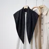 Pañuelo Chal de Seda de Lunares para Mujer 2025 Nuevo Bufanda de Verano Bufanda Triangular de Gama Alta Pañuelo para la Cabeza Cinturón Combinación