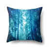 Fronha de Poliéster Estilo Nórdico ins Estampa de Planta Flor Pêssego Capa de Almofada Capa de Almofada de Cintura para Sofá QTA04