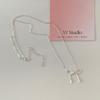 Collar Minimalista con Moño Hueco para Mujer, Estilo Minimalista, Exquisito y Elegante, Nueva Cadena de Clavícula de Moda, Cadena para el Cuello Versátil